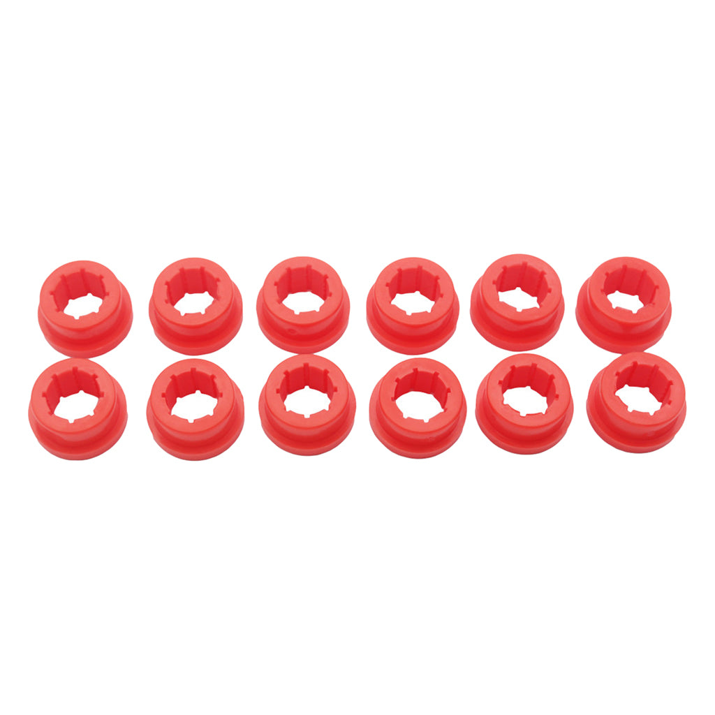 12pcs Racing Lower Control Arm Rear Camber Kit Replacement Bushings Red