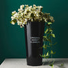 Iron Craft Flower Bucket Chic Flowerpot Vase Office Cafe Shop Decor Black