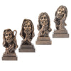 European Style Handmade Crafts Jesus Bust Sculpture with Base Stand Type A