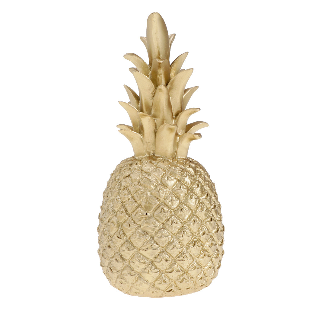 Creative Resin Pineapple Shaped Ornament Gift Home Desktop Decoration Gold