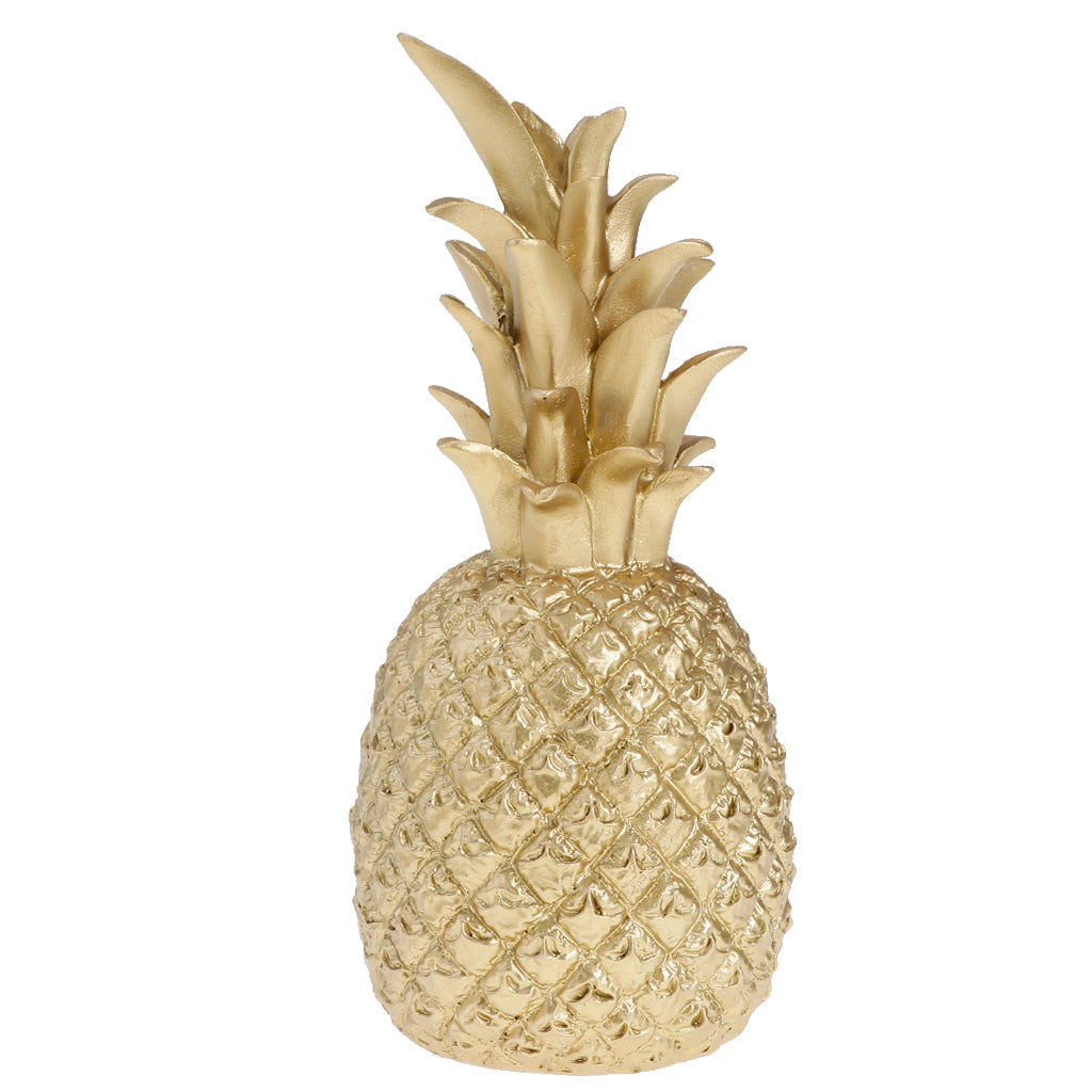 Creative Resin Pineapple Shaped Ornament Gift Home Desktop Decoration Gold