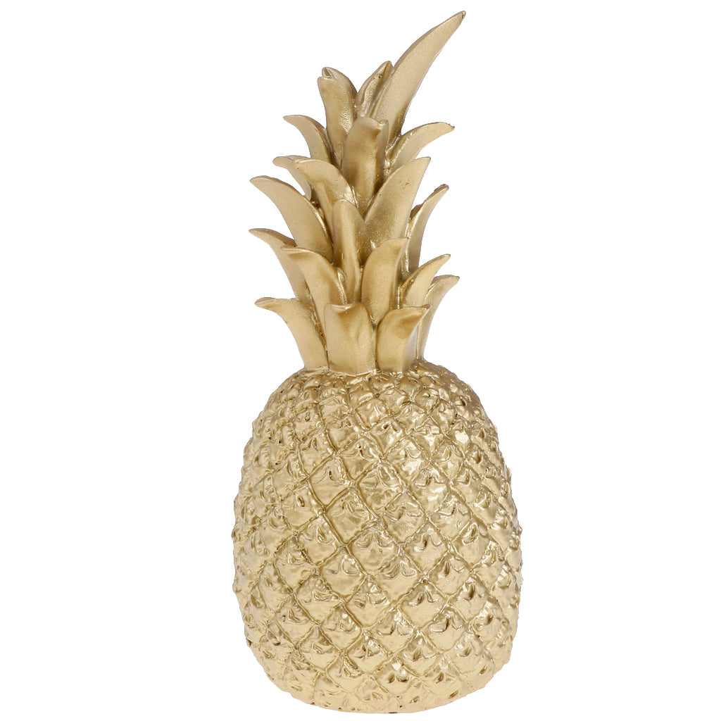 Creative Resin Pineapple Shaped Ornament Gift Home Desktop Decoration Gold