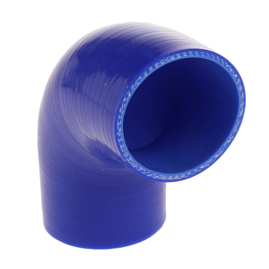 63mm 90Degree 4 ply Silicone Elbows Turbo Hose Racing Coupler Pipe Blue