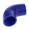 63mm 90Degree 4 ply Silicone Elbows Turbo Hose Racing Coupler Pipe Blue