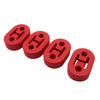 Universal Polyurethane Muffler Exhaust Hanger Hangers 4PCS Red 12MM