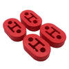 Universal Polyurethane Muffler Exhaust Hanger Hangers 4PCS Red 12MM