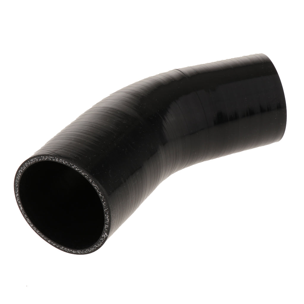 76mm 45 Degree 4 ply Silicone Elbows Turbo Hose Racing Coupler Pipe Black