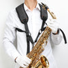 Adjustable Saxophone Sax Soft Cotton Padded Shoulder Strap with Hook Clasp