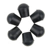 6 Pieces Rubber Tip For Cane Walking Stick Crutches Chair 7/8 inch Black