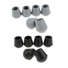 6 Pieces Rubber Tip For Cane Walking Stick Crutches Chair 3/4 inch Black