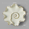 Resin Wall Decoration Ornament for Home Wall Decor Beige Lotus Leaf S