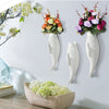 Fish Ceramic Wall Hanging Plant Vase Mural For Hotel Cafe Decoration Style C