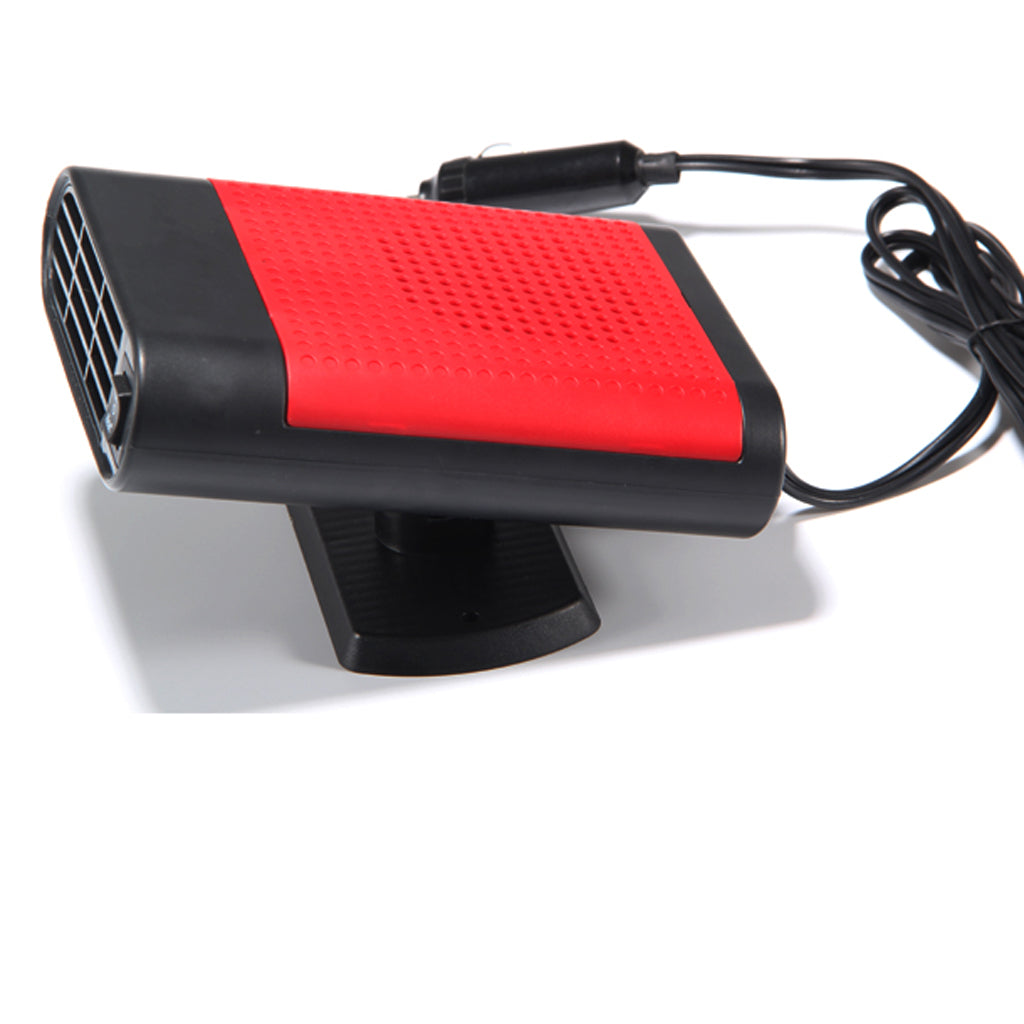 12V Portable Heating Cooling Heater Fan Car Auto Defroster Demister 150W Red