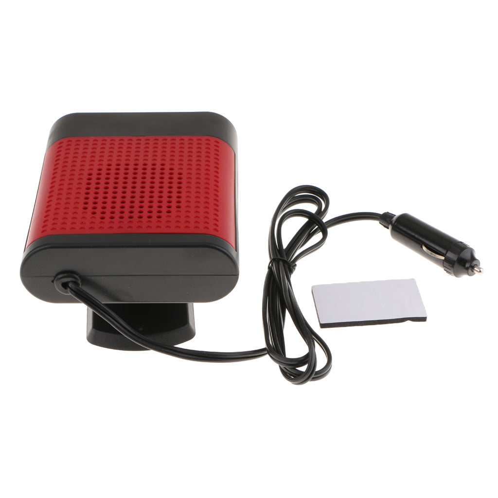 12V Portable Heating Cooling Heater Fan Car Auto Defroster Demister 150W Red