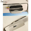 Universal Car Glasses Sunglasses Storage Box Case Holder Visor Clip Gray