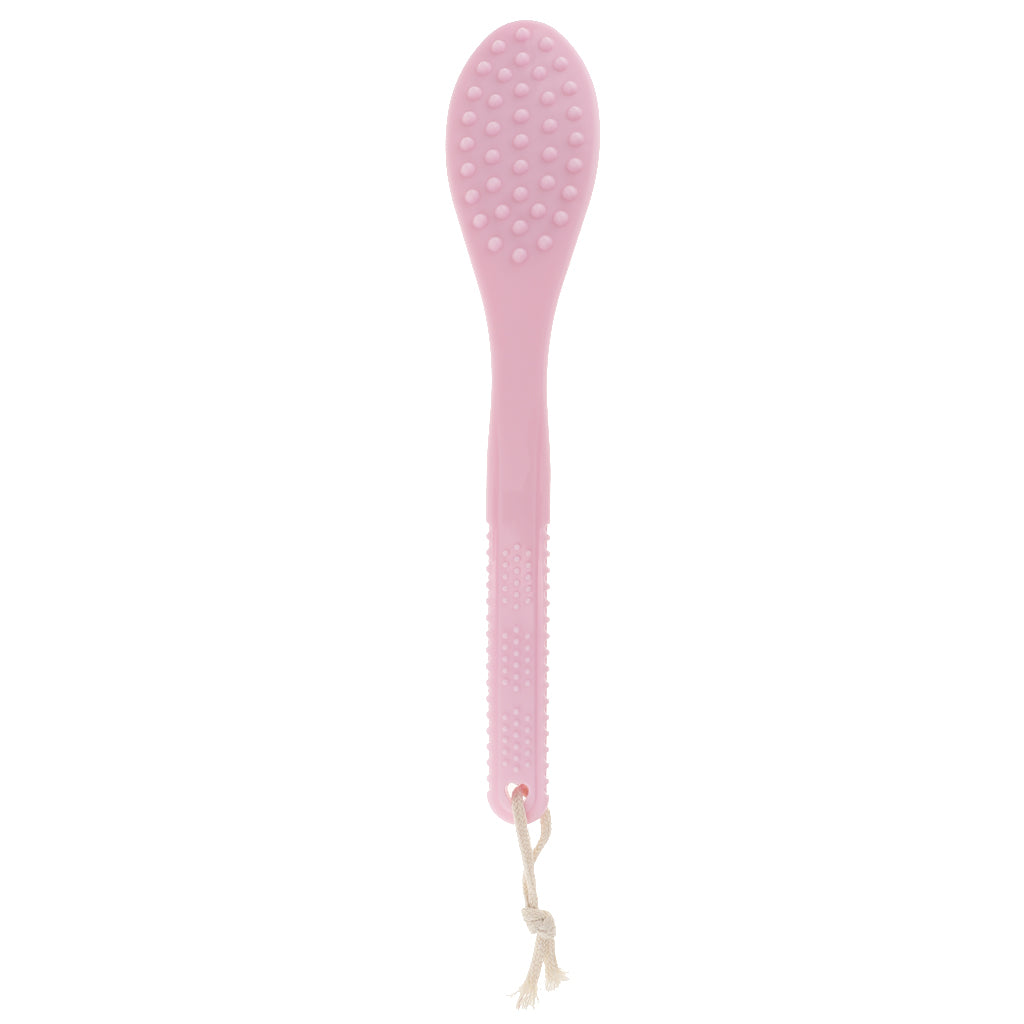 Long Handle SPA Bath Exfoliation Brush Body Shower Scrubber Massager Pink