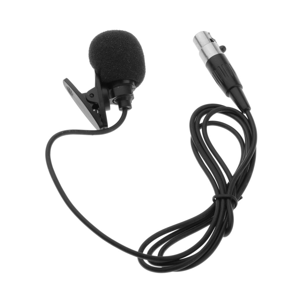 4 Pin Lavalier Microphone Condenser Lapel Tie Clip for Wireless Transmitter