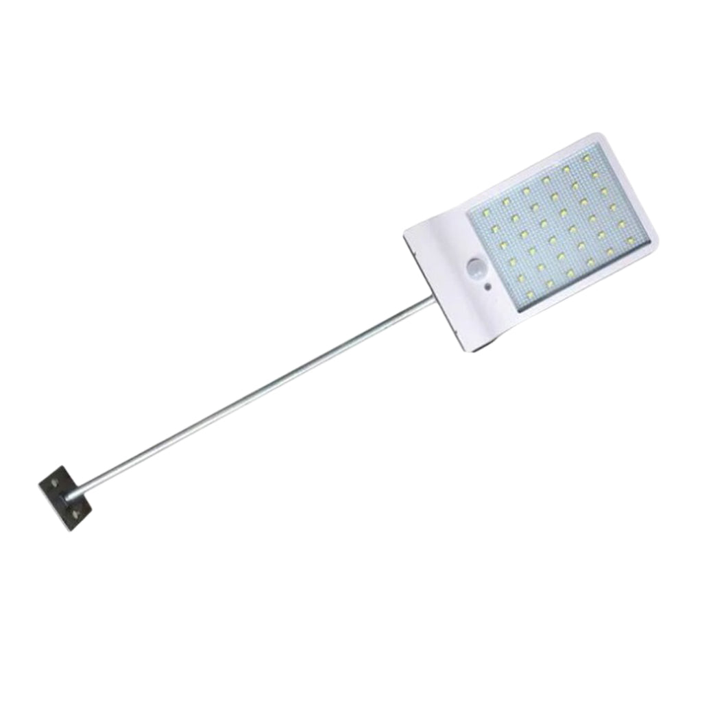 Solar LED Sensor Pathway Light Outdoor Yard Lamp with Pole White with Pole