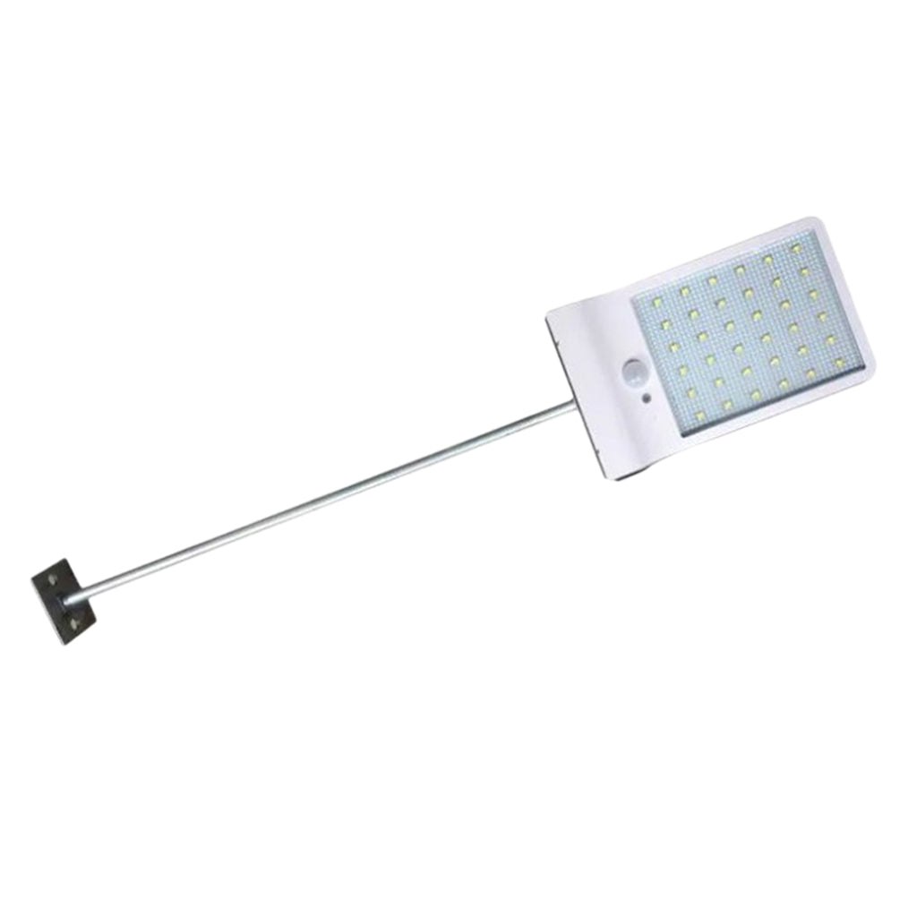 Solar LED Sensor Pathway Light Outdoor Yard Lamp with Pole White with Pole