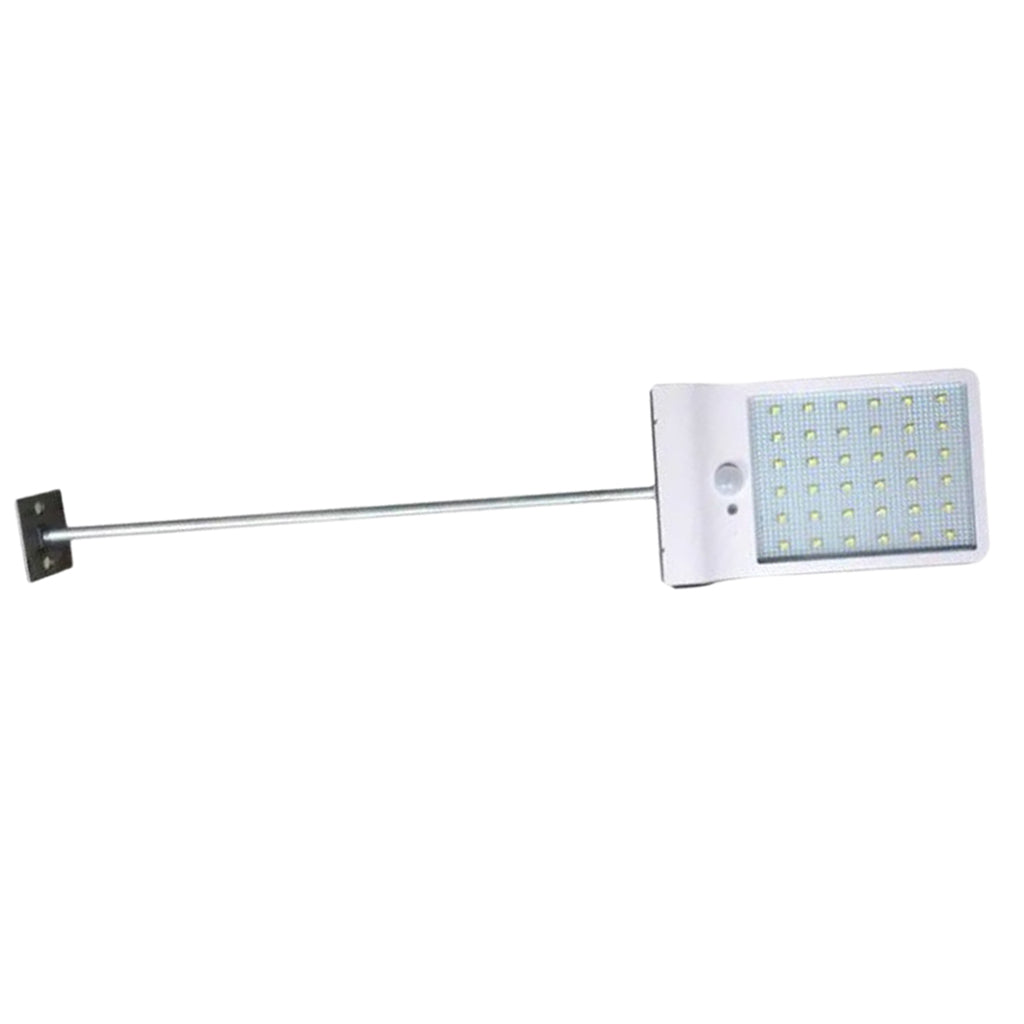 Solar LED Sensor Pathway Light Outdoor Yard Lamp with Pole White with Pole