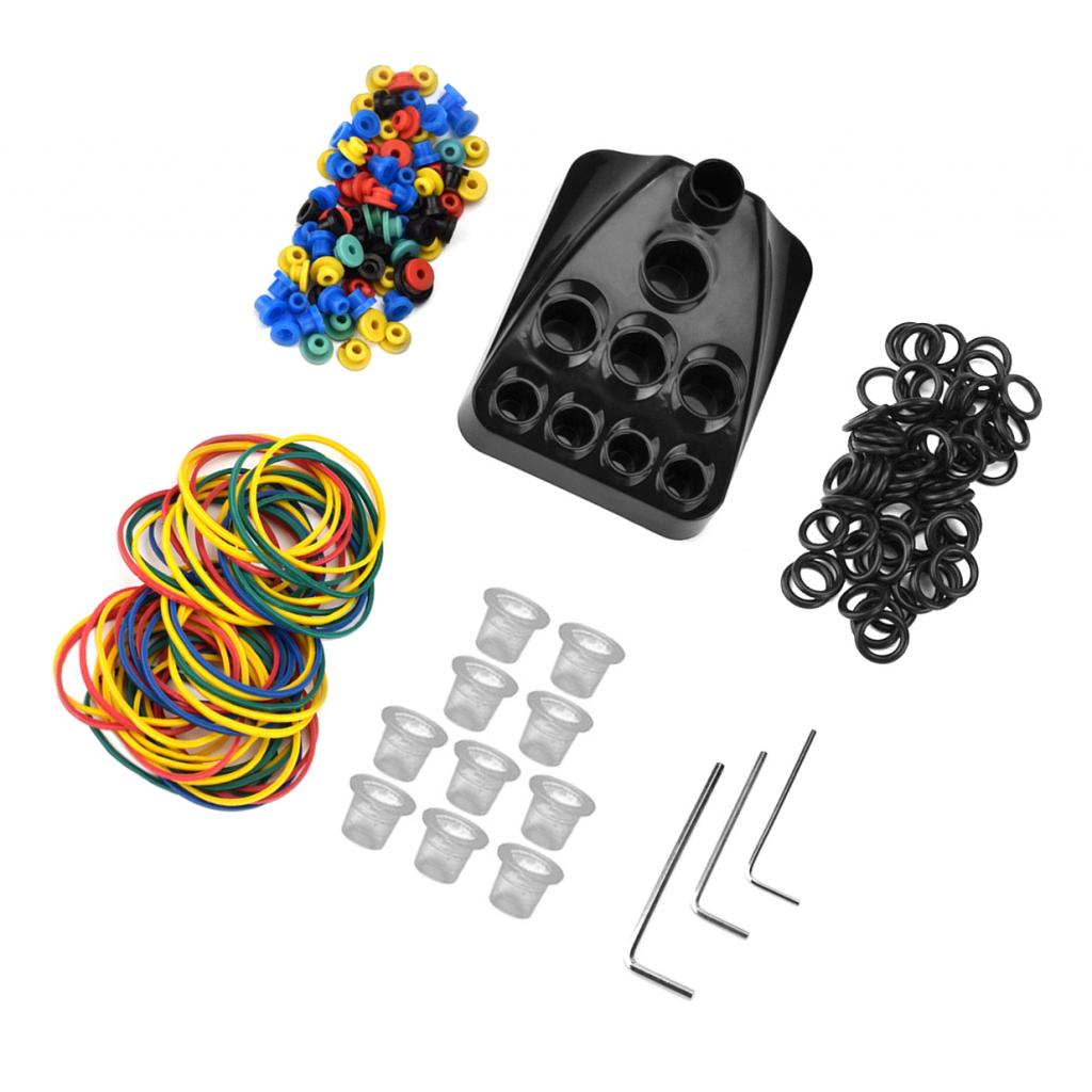 Silicone Tattoo O-rings Rubber Bands Needle Grommets Nipples Tattoo Part Set