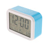 Digital Voice Alarm Clock with LCD Display Backlight Calendar Snooze  Blue