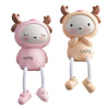 Resin Craft Hanging Foot Ornament Desktop Figurines 2pcs Deer