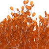 50pcs Artificial Flower Stem with Crystal Acrylic Bead Drop 15cm Orange