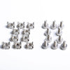 100 Pack Lot - M5x16 Rack Mount Cage Nuts & Screws w/ Washers - Square Clips