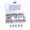 100 Pack Lot - M5x16 Rack Mount Cage Nuts & Screws w/ Washers - Square Clips