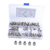 100 Pack Lot - M5x16 Rack Mount Cage Nuts & Screws w/ Washers - Square Clips