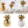 Ceramic Pineapple Piggy Bank Coin Bank Saving Money Box Kids Gift Gold