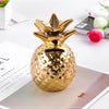 Ceramic Pineapple Piggy Bank Coin Bank Saving Money Box Kids Gift Gold