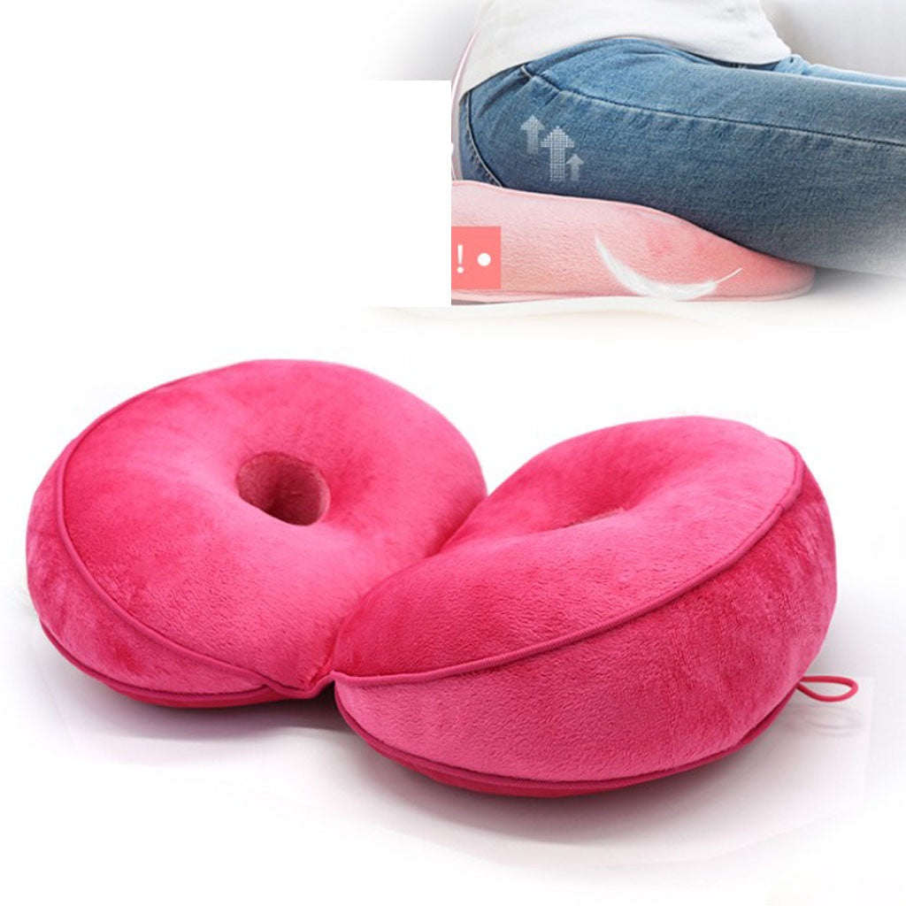 Memory Foam Donut Ring Waist Cushion Seat Chair Seat Pillow Purple