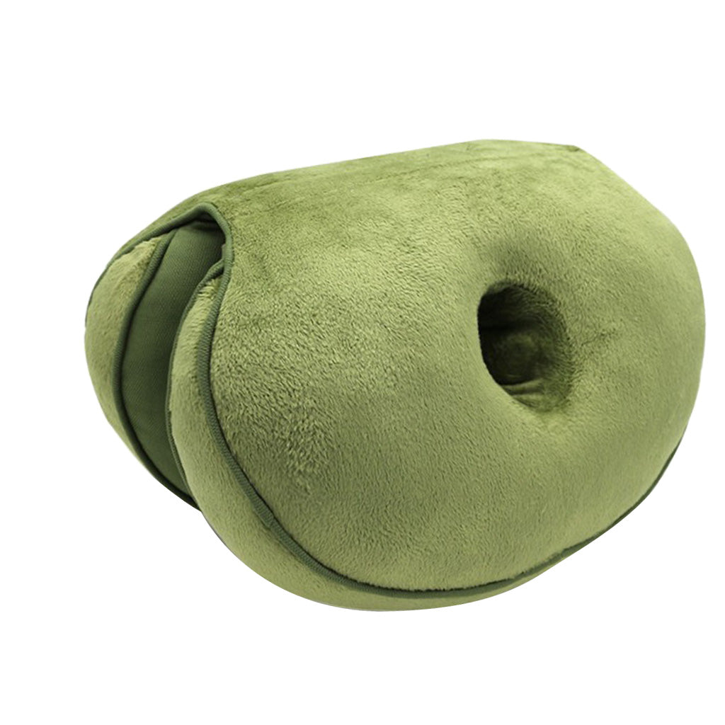 Memory Foam Donut Ring Waist Cushion Seat Chair Seat Pillow Army Green