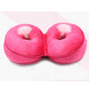 Memory Foam Donut Ring Waist Cushion Seat Chair Seat Pillow Rose Red