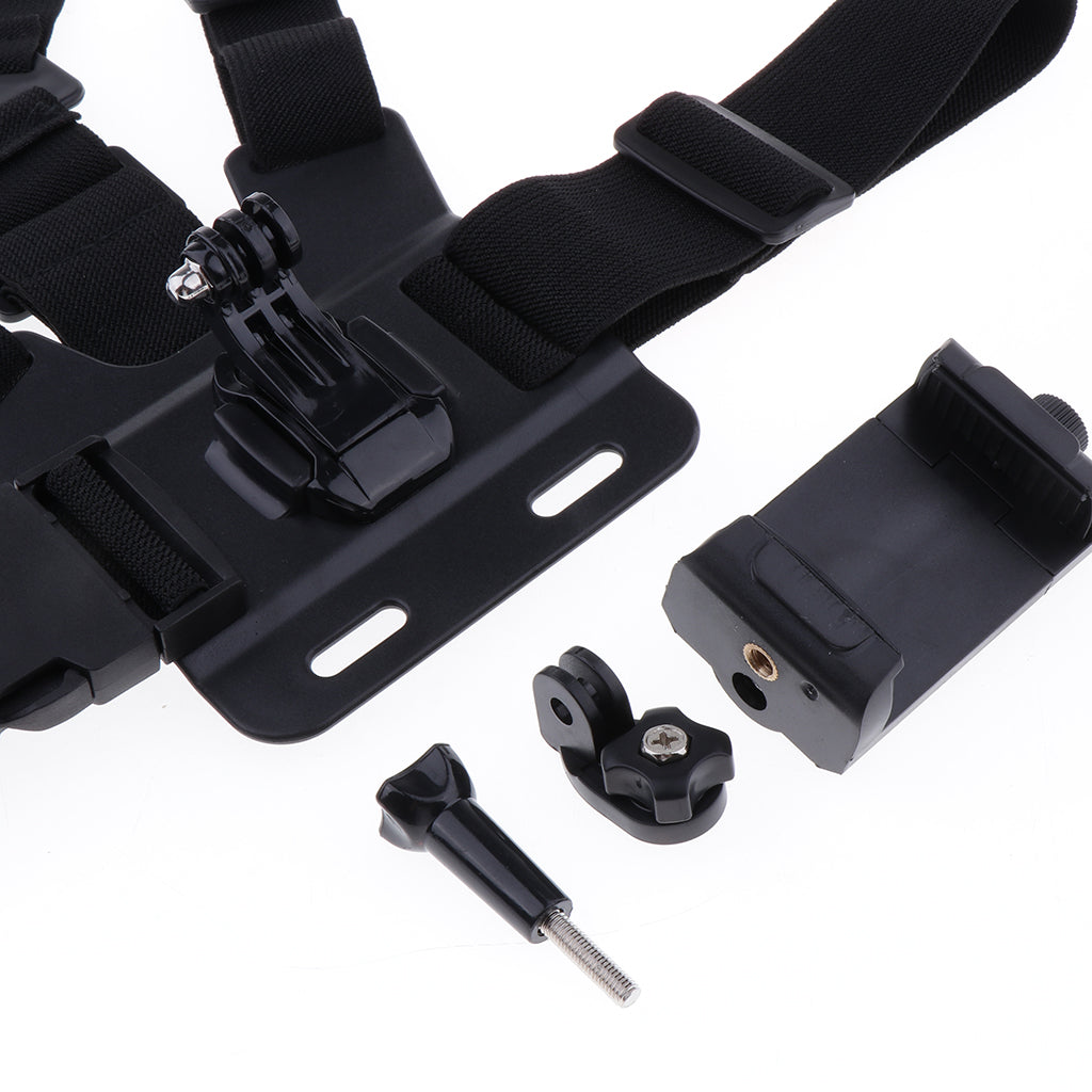 Chest Body Harness Mount Strap Cellphone Holder Bracket Mobile Phone Clip