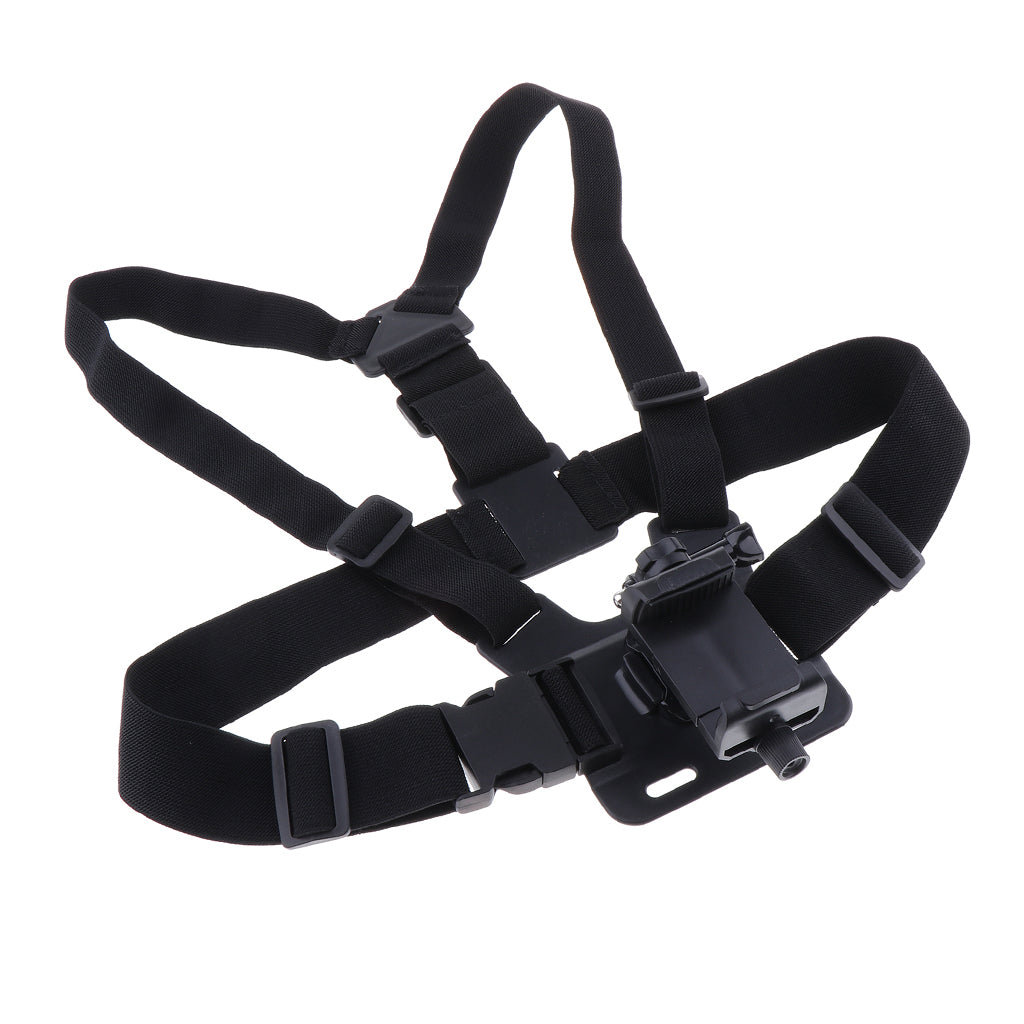 Chest Body Harness Mount Strap Cellphone Holder Bracket Mobile Phone Clip