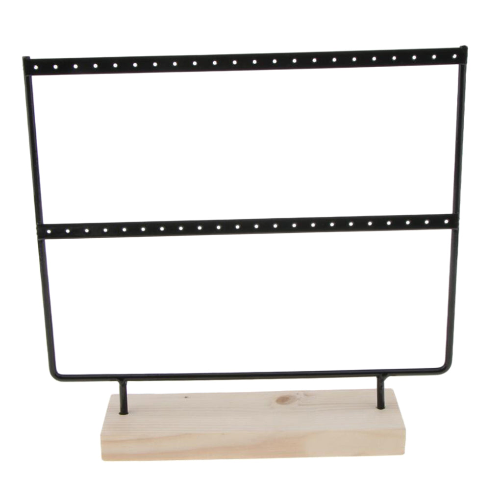 Iron Made Earring Display Rack Large Black