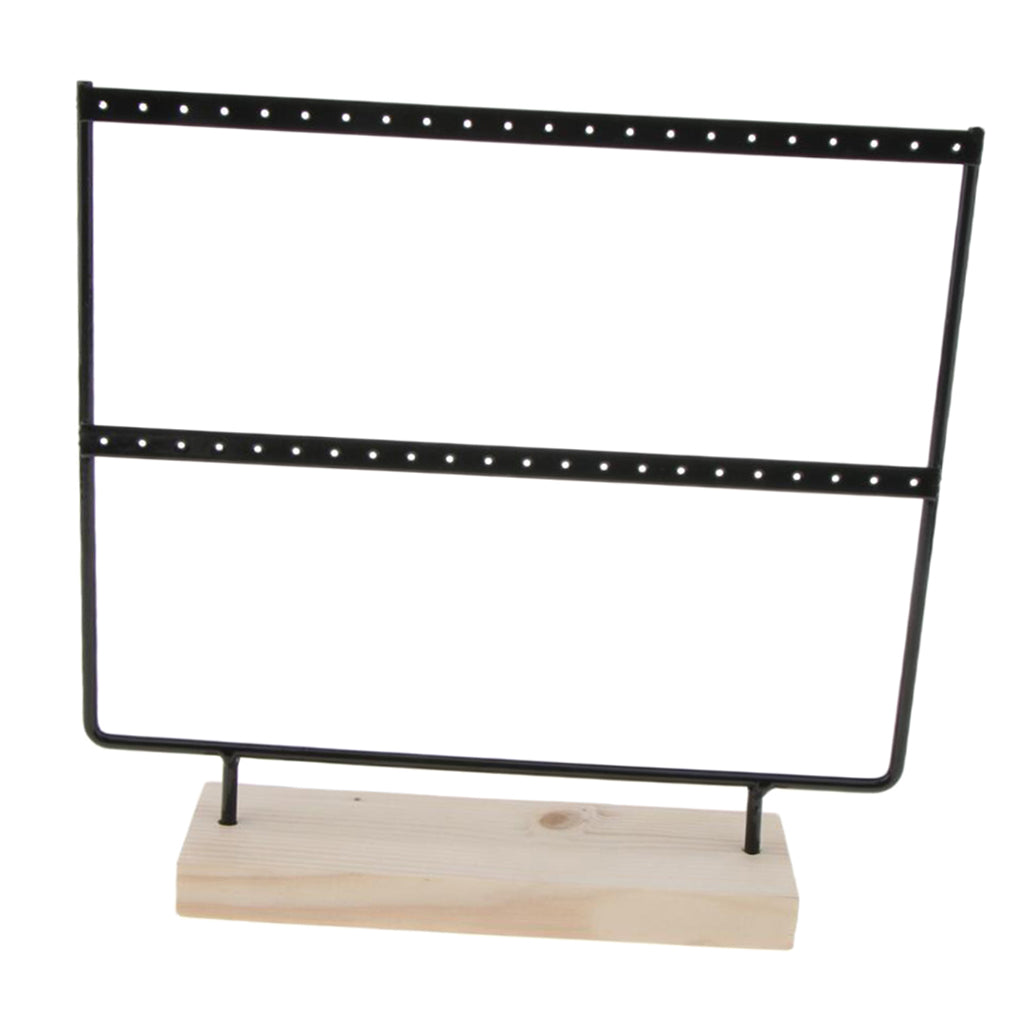 Iron Made Earring Display Rack Large Black