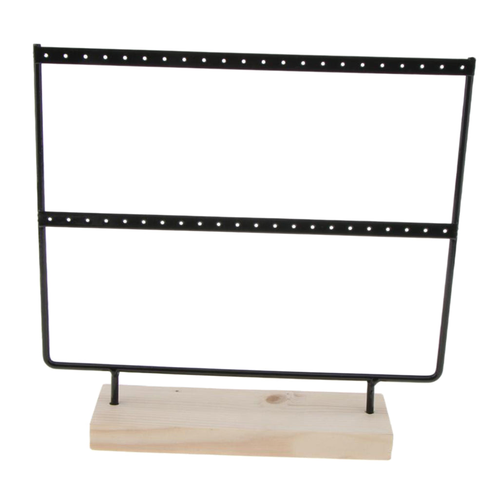 Iron Made Earring Display Rack Large Black