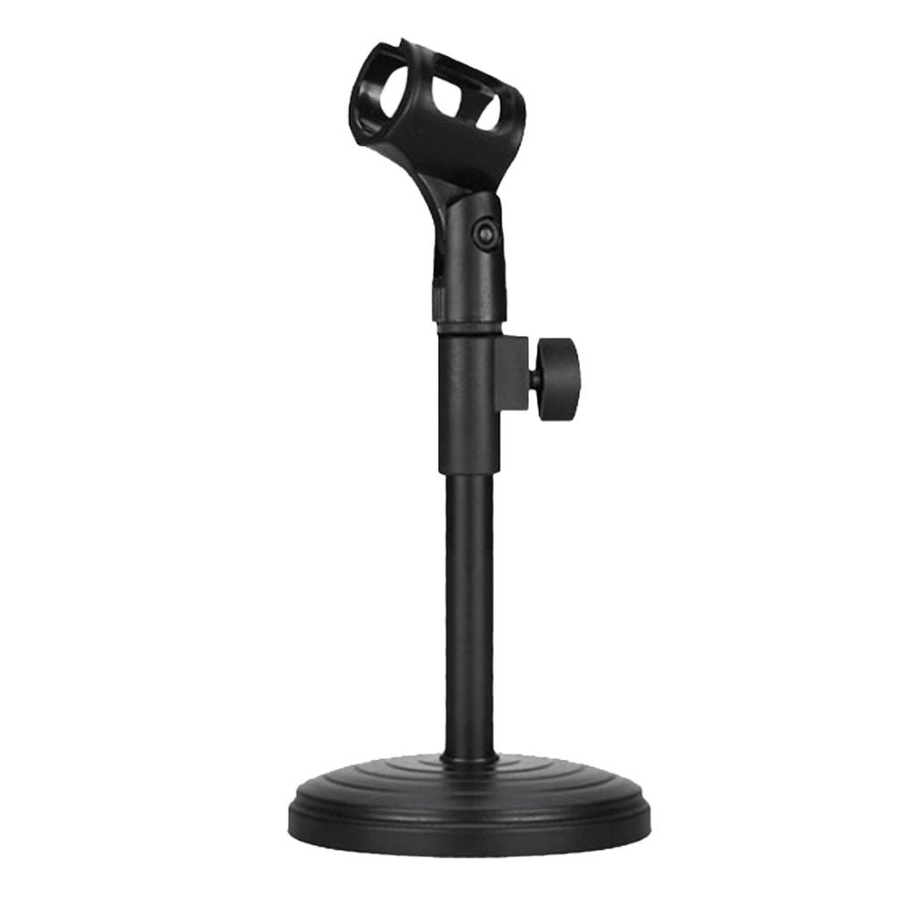 Desktop Microphone Stand Liftable Mic Bracket With Disc Base Mic Accs Parts