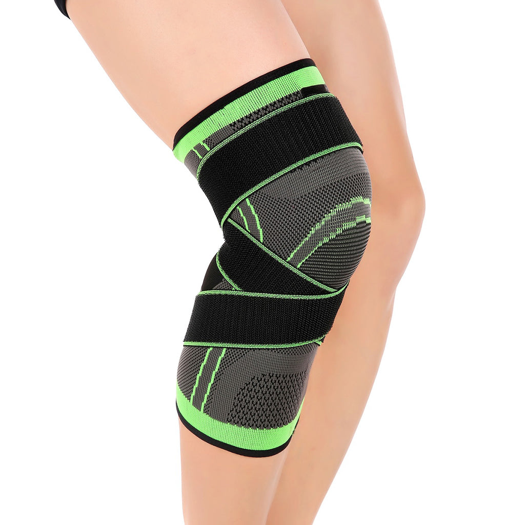 Breathable Knee Compression Sleeve Support Brace Guard Protector Wrap L