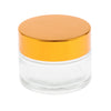 5 Pieces Aluminum Cap Glass Cream Empty Lip Balm Nail Arts Container Jars 30g