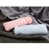 Portable Heat Water Bag Hot Water Bottle with Knit Cover for Warming Beige