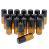 20X Empty Glass PP Essential Oil Perfume Roller Ball Bottles Case Holder 2ml