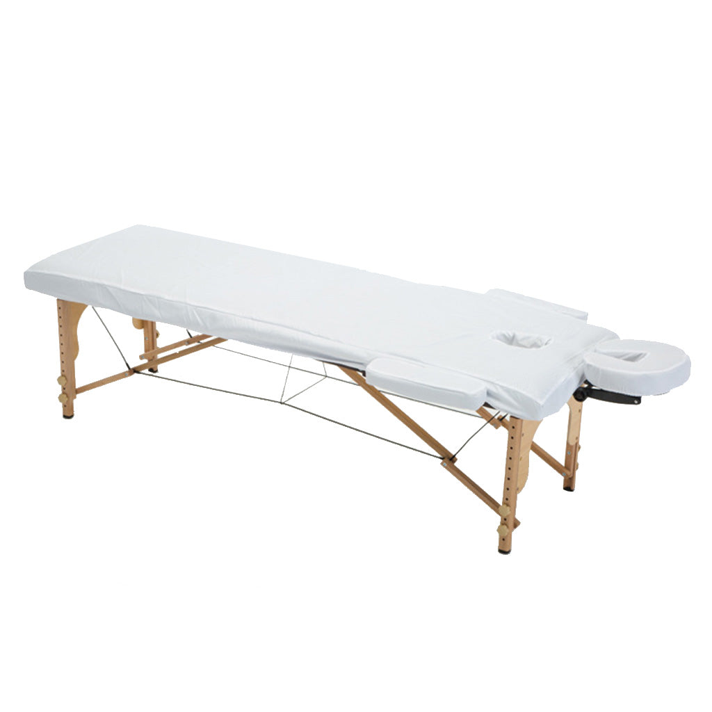 Acupuncture Massage Table Bed Fitted Pad Face Cradle Hand Pillow Cover White