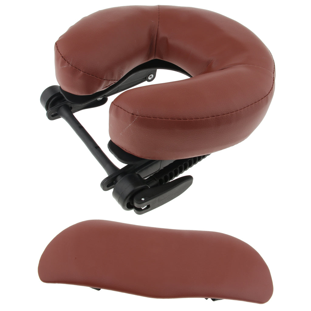 3pcs Face Cradle Cushion Arm Support Pillow Set for Massage Table Bed Red