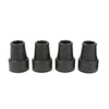 4 Pieces Walking Stick Ferrule Rubber Crutch Tips Bottom End Protector 19mm