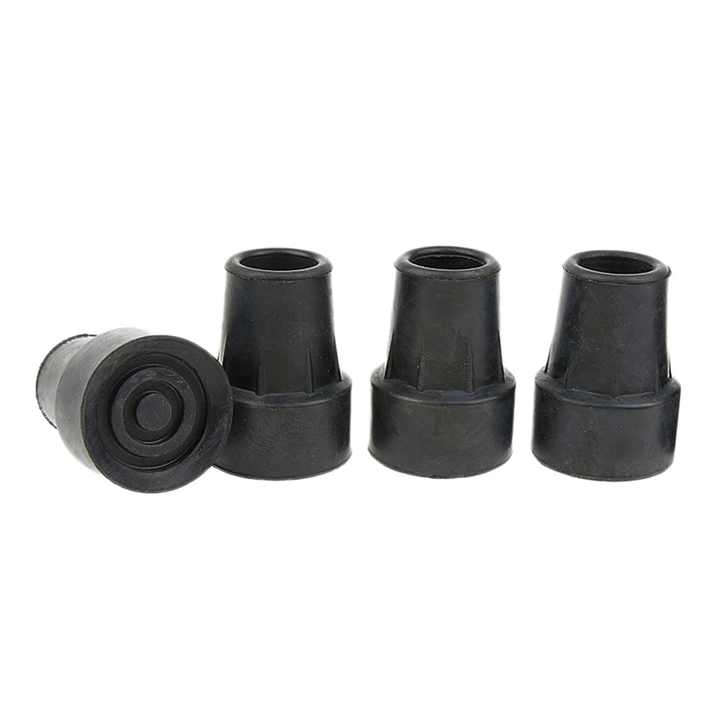 4 Pieces Walking Stick Ferrule Rubber Crutch Tips Bottom End Protector 16mm